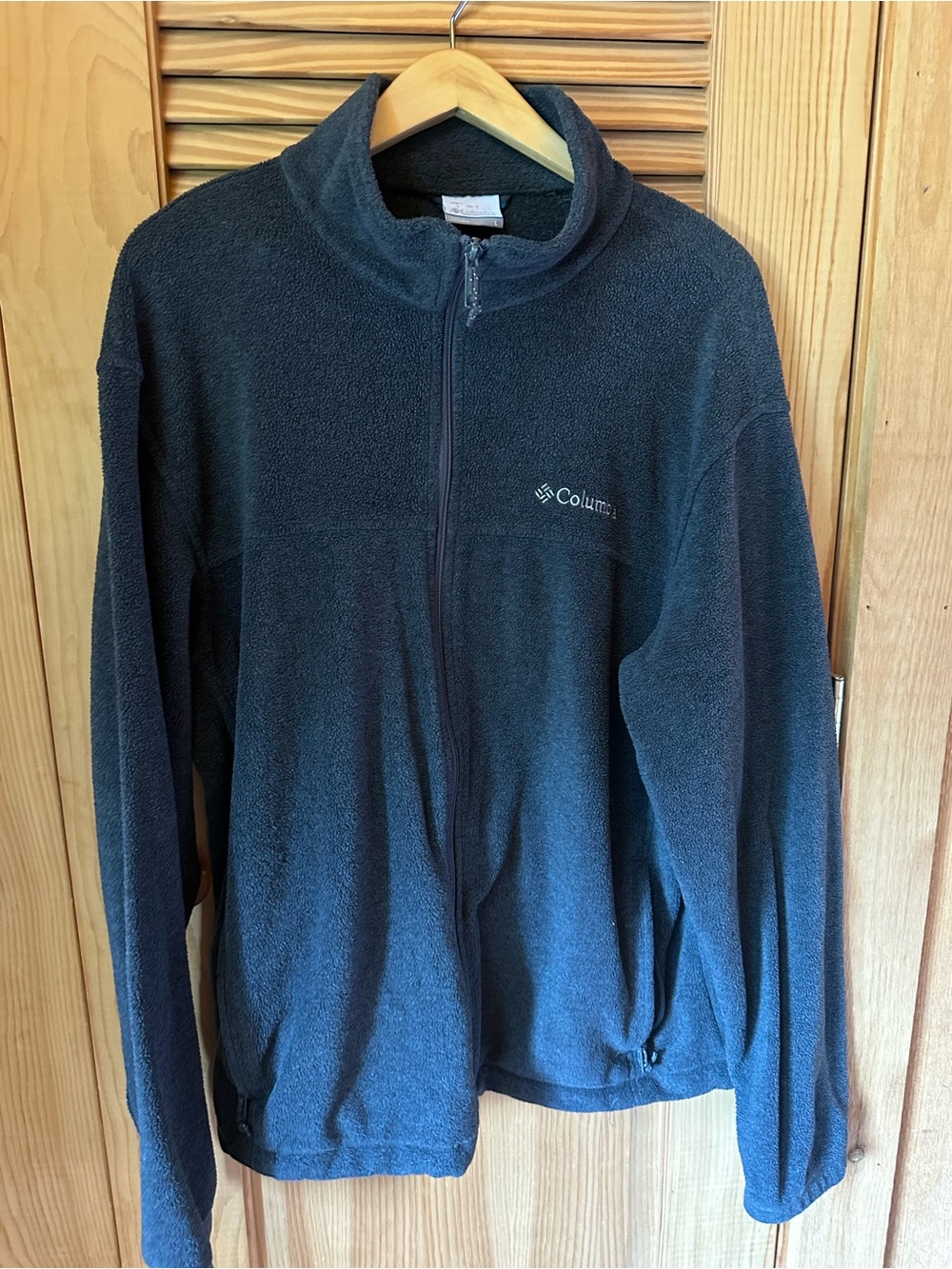 Columbia Men’s Zip-Up Fleece Jacket - Charcoal